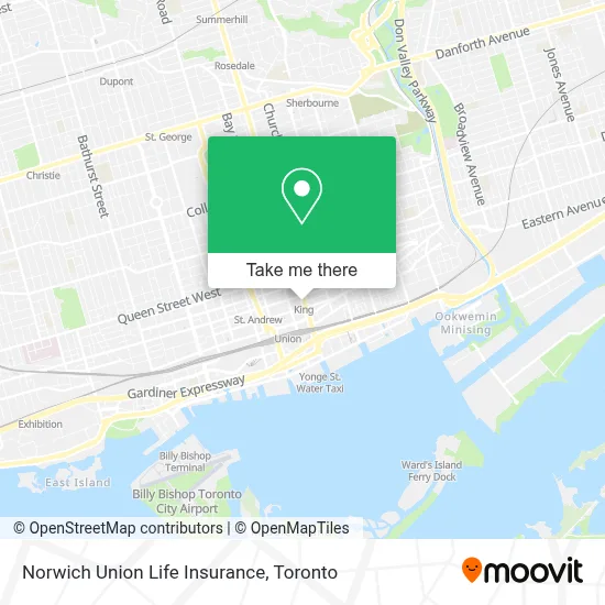 Norwich Union Life Insurance map
