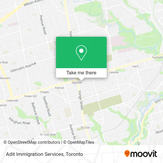 Adit Immigration Services map