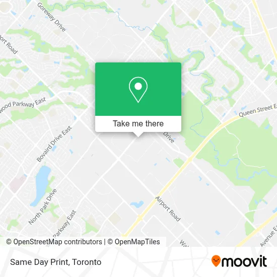 Same Day Print map