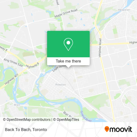 Back To Bach map
