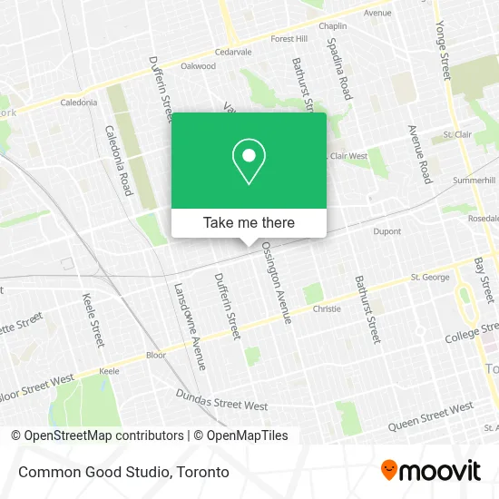 Common Good Studio map