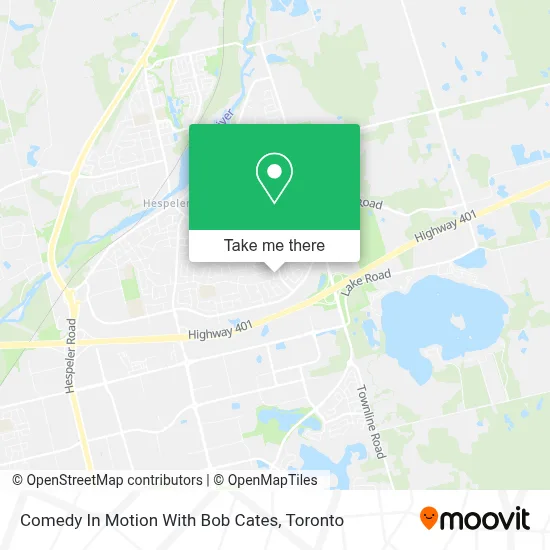 Comedy In Motion With Bob Cates map
