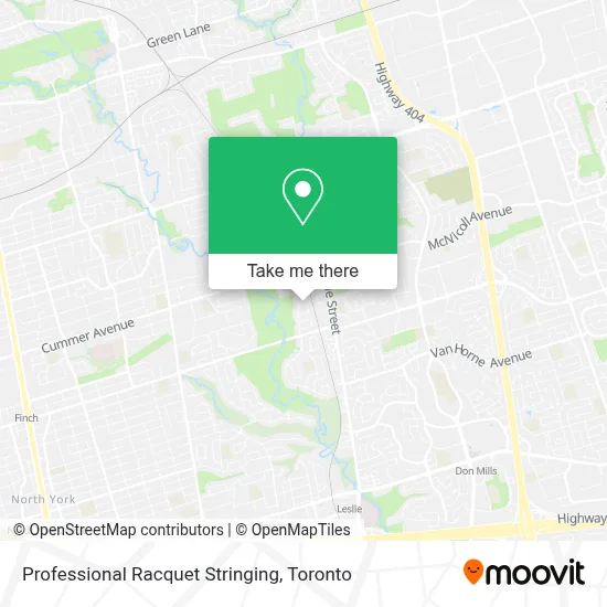 Professional Racquet Stringing map