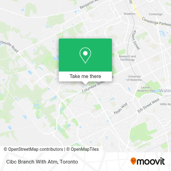 Cibc Branch With Atm map