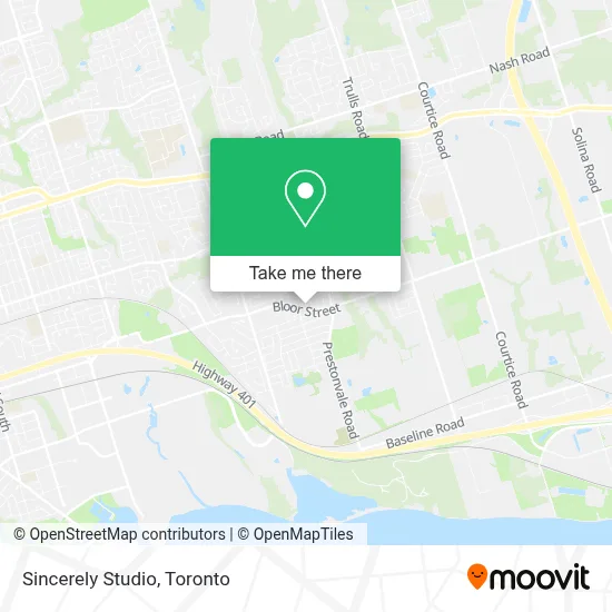 Sincerely Studio map