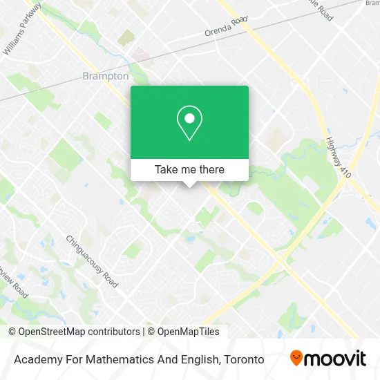 Academy For Mathematics And English map
