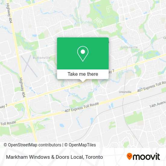 Markham Windows & Doors Local map