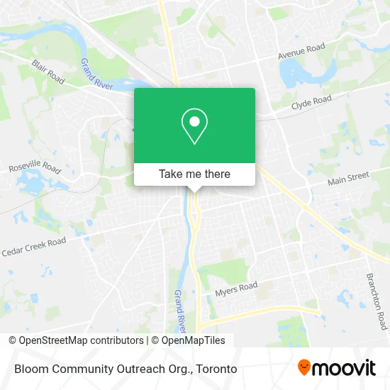 Bloom Community Outreach Org. map