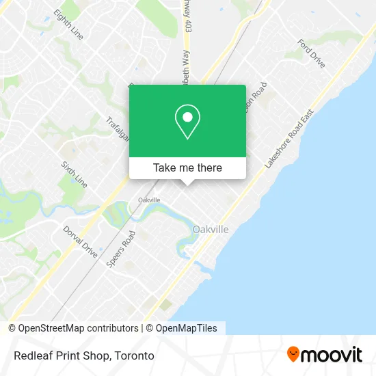 Redleaf Print Shop map