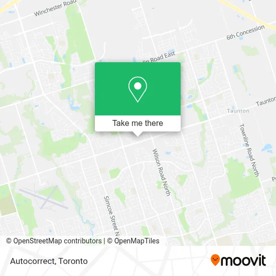 Autocorrect map