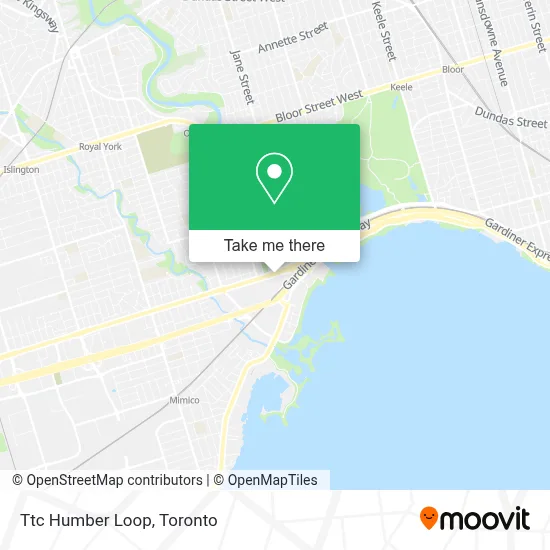 Ttc Humber Loop map