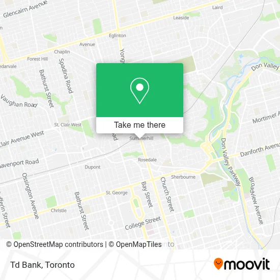 Td Bank map