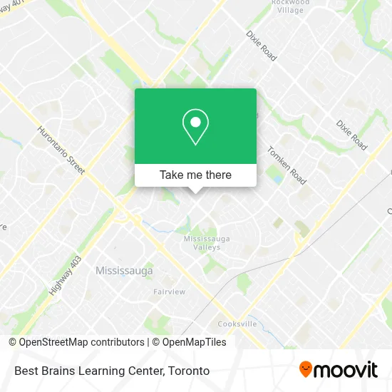 Best Brains Learning Center map