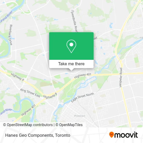 Hanes Geo Components map