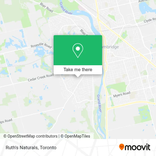 Ruth's Naturals map