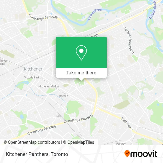 Kitchener Panthers map