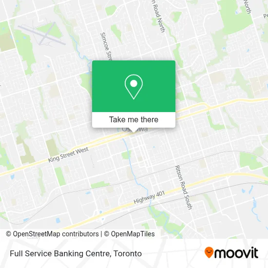 Full Service Banking Centre map