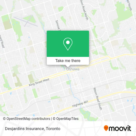 Desjardins Insurance map