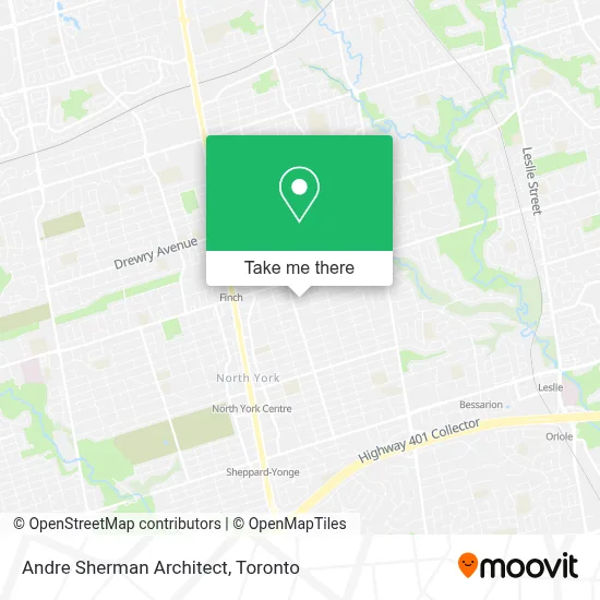 Andre Sherman Architect map