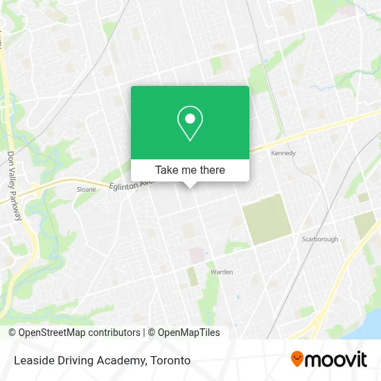 Leaside Driving Academy map