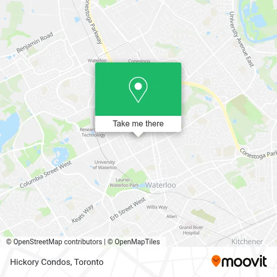 Hickory Condos map