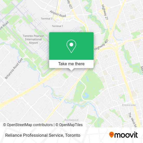 Reliance Professional Service map