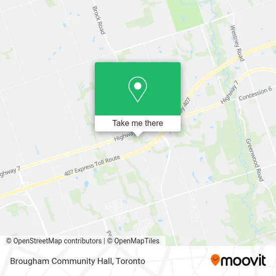 Brougham Community Hall map