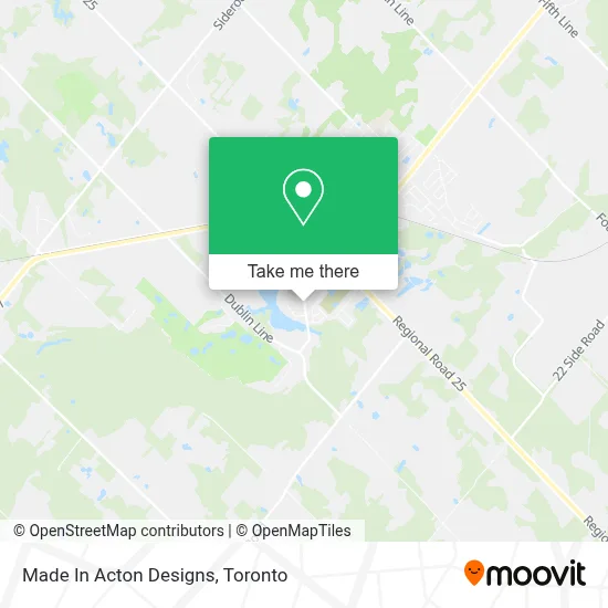 Made In Acton Designs map