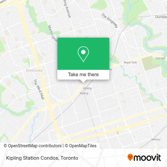 Kipling Station Condos map