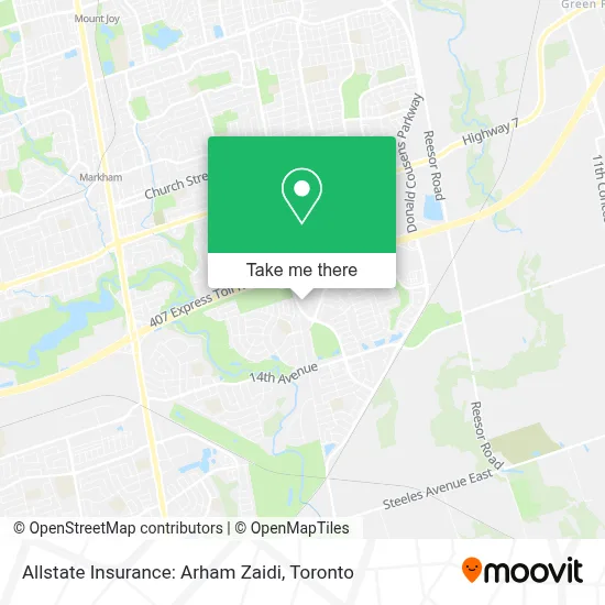 Allstate Insurance: Arham Zaidi map