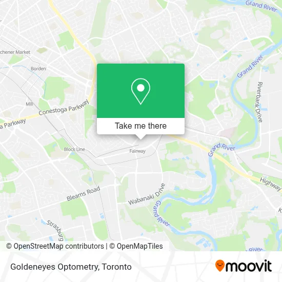 Goldeneyes Optometry map