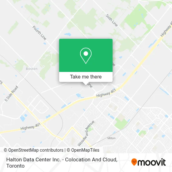 Halton Data Center Inc. - Colocation And Cloud map