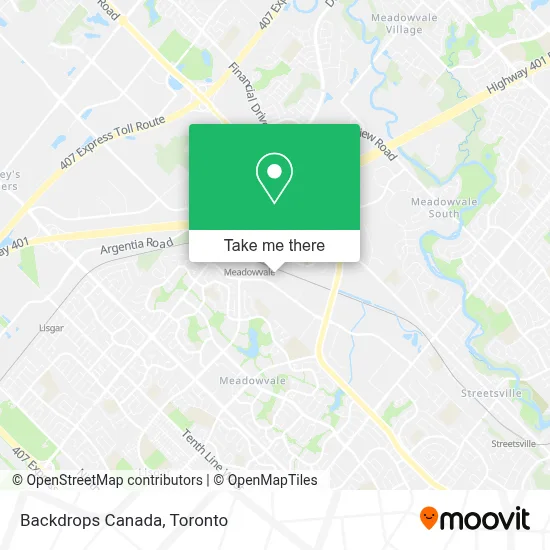 Backdrops Canada map