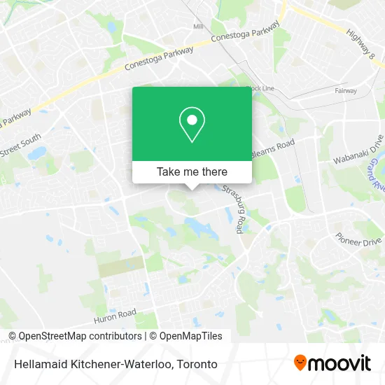 Hellamaid Kitchener-Waterloo map