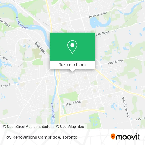 Rw Renovations Cambridge map