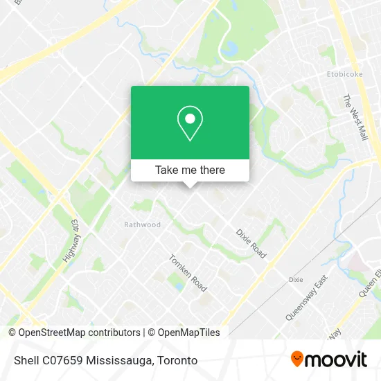 Shell C07659 Mississauga map