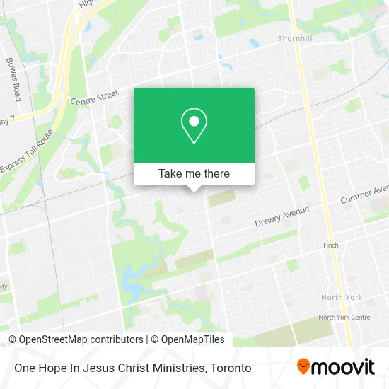 One Hope In Jesus Christ Ministries map
