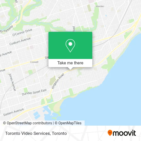 Toronto Video Services map