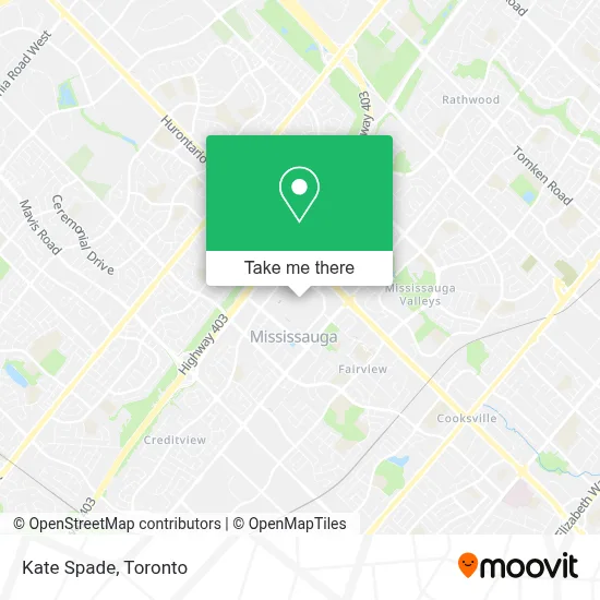 Kate Spade map