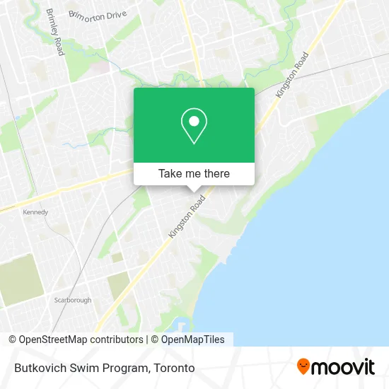 Butkovich Swim Program map