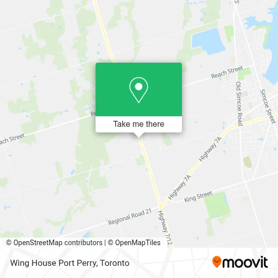 Wing House Port Perry map