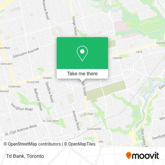 Td Bank map