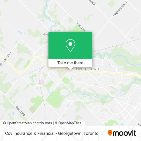 Ccv Insurance & Financial - Georgetown map