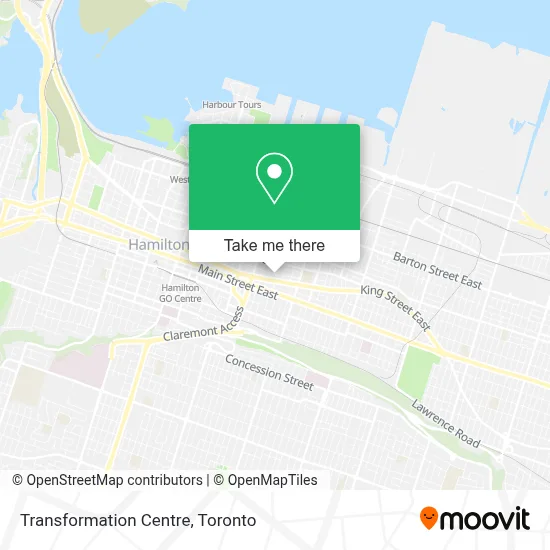 Transformation Centre map