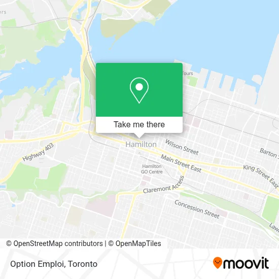 Option Emploi map
