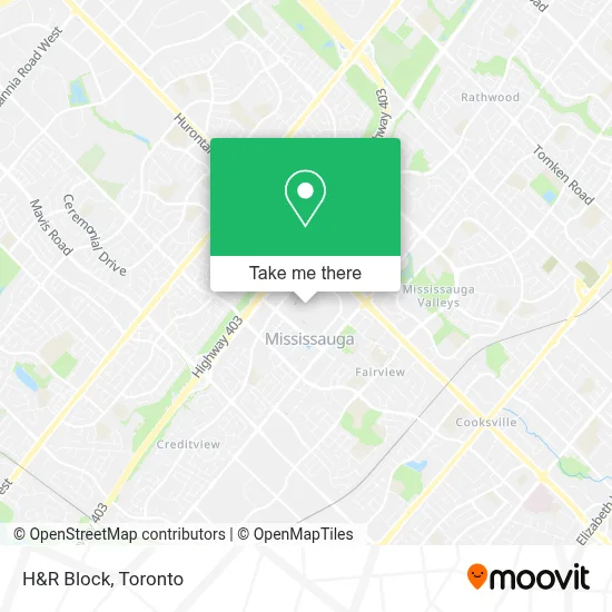 H&R Block map