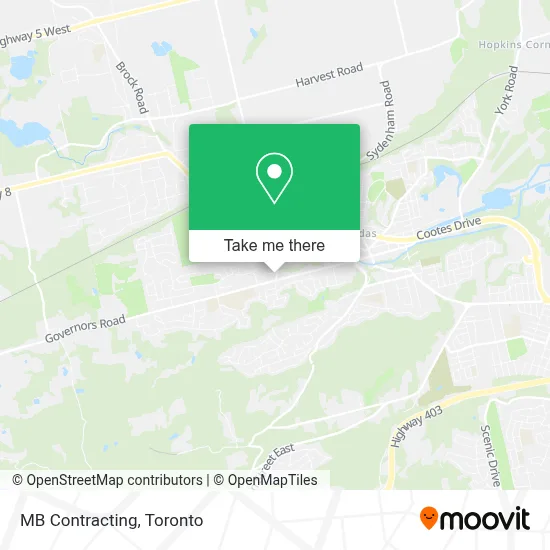 MB Contracting map