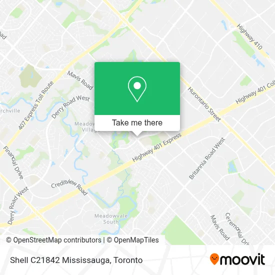 Shell C21842 Mississauga map