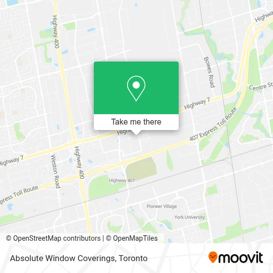 Absolute Window Coverings map
