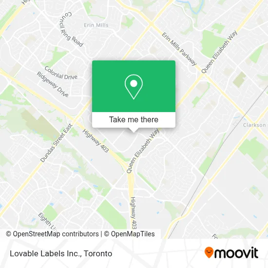 Lovable Labels Inc. map